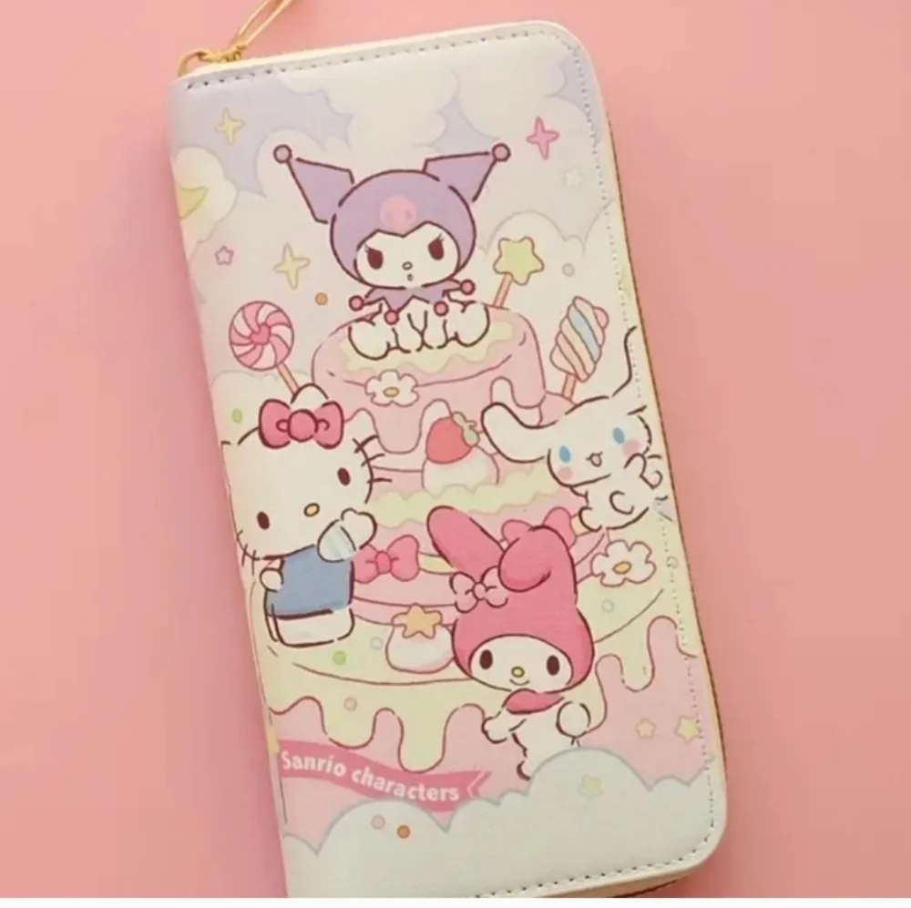 NEW Hello Kitty and Friends Pink Multicolor Wallet in package New with Tags NWT
